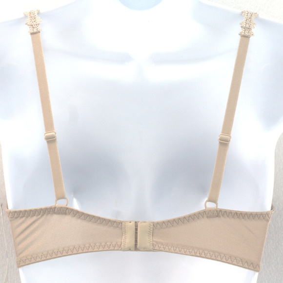 Felina 34C Nude Seamless Lined Plunge Bra NWT - Picture 2 of 3